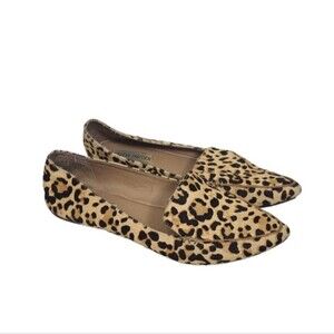 Steve Madden Animal Print Cow Hair Flats 8.5M